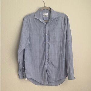 Calvin Klein Sky Blue Checkered Dress Shirt